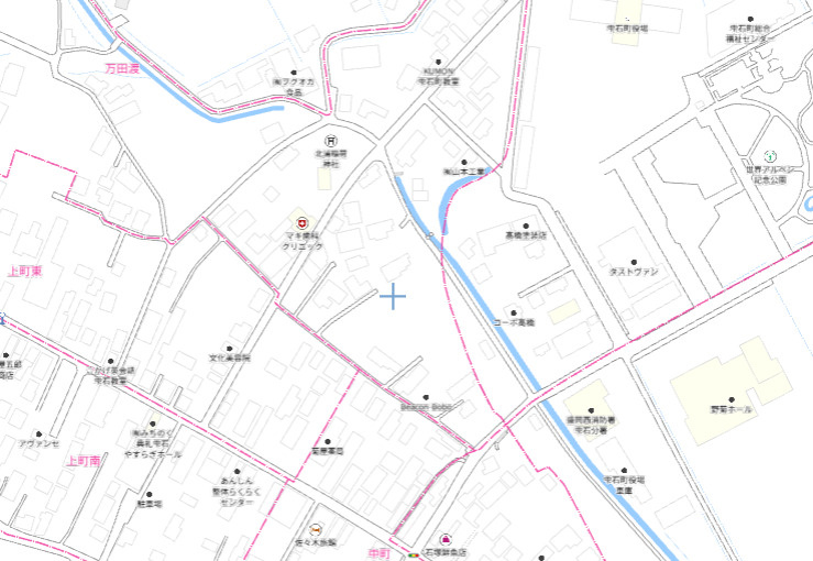 雫石町万田渡の地図
