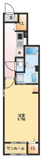 スカイ　フラワーの間取り