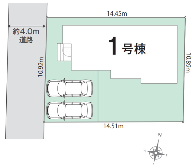 【区画図】 | 平塚市虹ケ浜　限定１棟　新築住宅