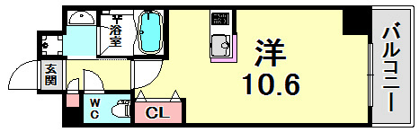 リベルテ神戸の間取り