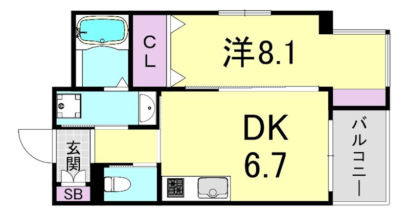 ラフォルテ日本橋の間取り