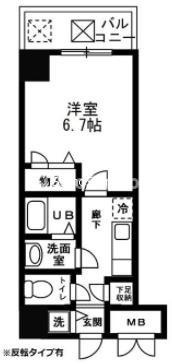 シャルマンフジ大阪城南の間取り
