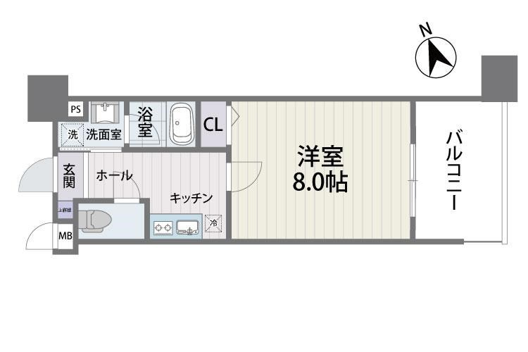 S-FORT福岡県庁前の間取り