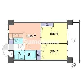 DUO FEEL福岡東の間取り