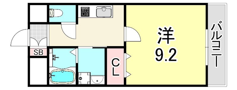 ソレイユ上甲子園の間取り