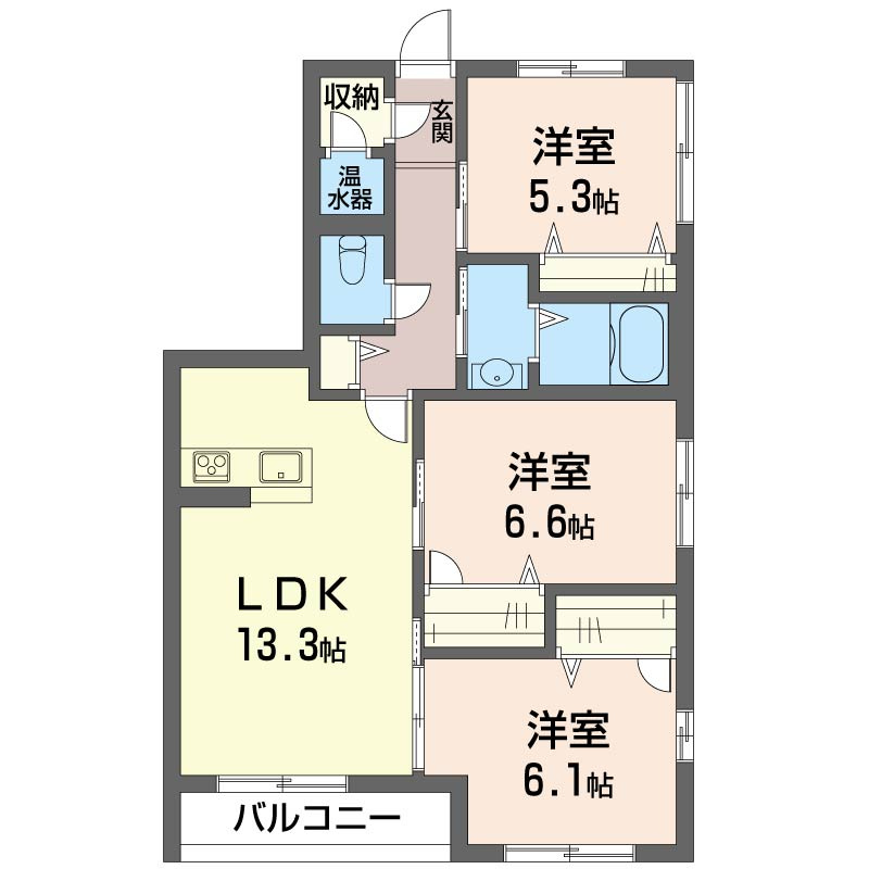 グラン　ソレイユの間取り