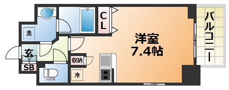 エイペックス神戸みなと元町Coast Lineの間取り
