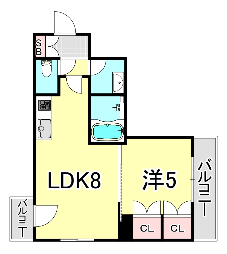 レ・セーナアイオの間取り