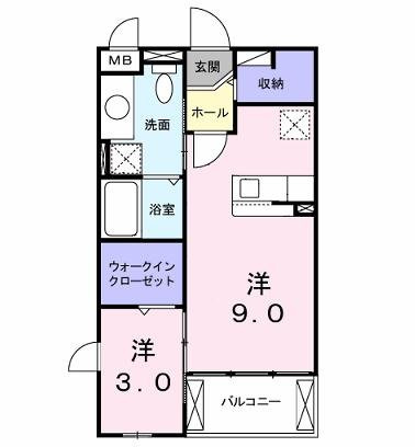 サンハウス志家の間取り