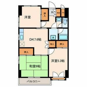 グランドマンション金子の間取り|間取りです。
