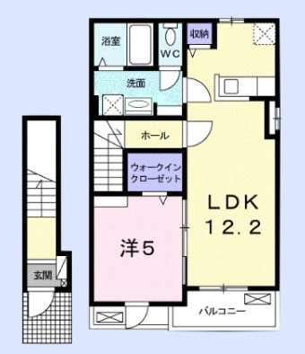 プレジールⅡの間取り