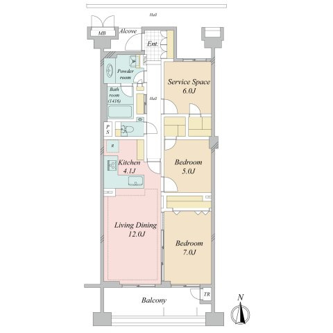 【間取り】 | ルフォン世田谷
