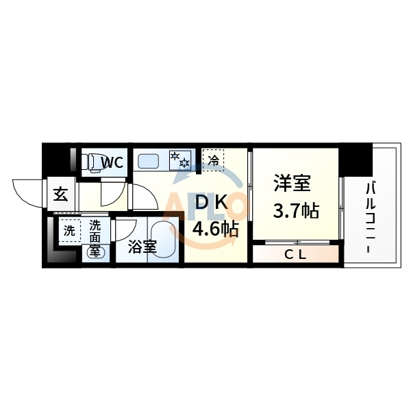 エルシア新大阪の間取り|EL-Sia Shin-Osaka　間取り