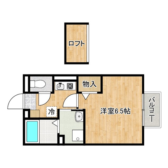 【間取り】 | フローラ岡本A棟