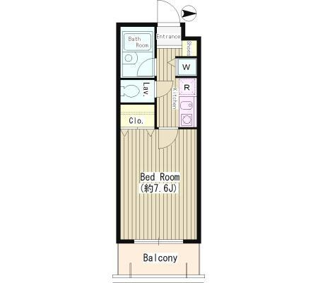 武蔵野市境５丁目の賃貸マンションの間取り