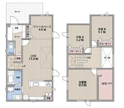 西岡1条１０丁目の間取り