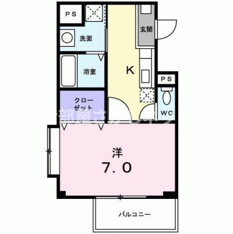 ラフィネ　カヤマ　Ⅰ【おとり物件なし】#学生・社会人にオススメ！初期費用分割払いOK！の間取り