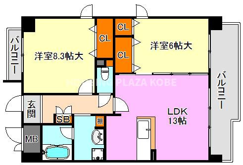 パレセゾンの間取り