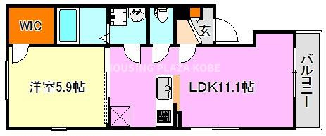 ベイコート東舞子の間取り