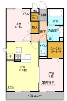 【間取り】 | プリムヴェール　十五番館 | 間取りです。