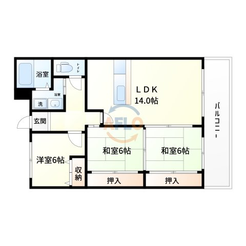 カルム千里山土井の間取り|間取り