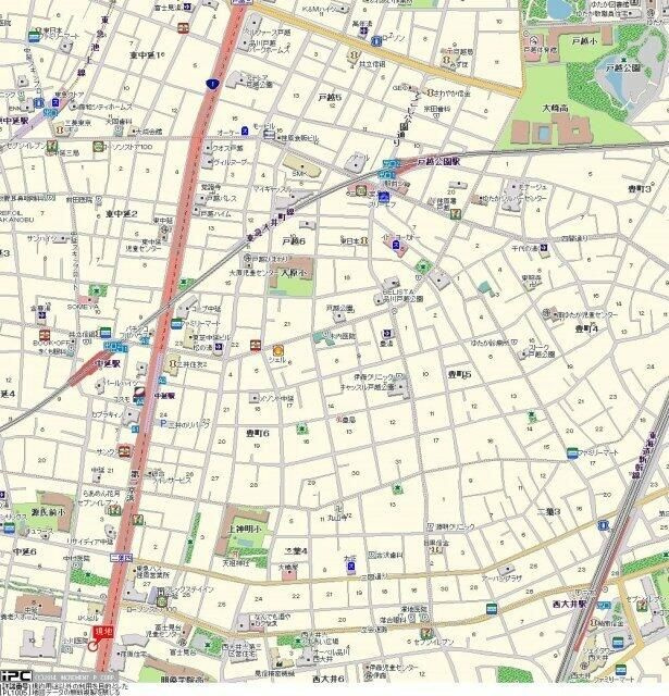 アクティブミレニアム中延の地図