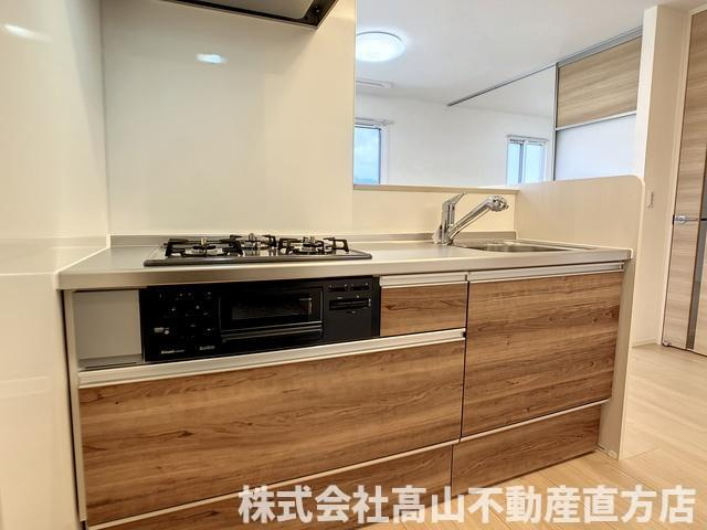 直方市大字知古のアパートのキッチン