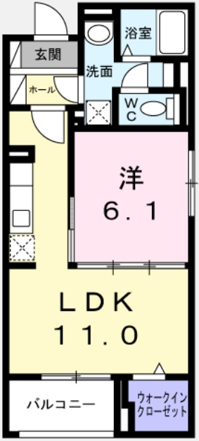 クレシエンテひばりの間取り