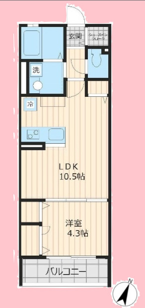 ブロンシュ大宮の間取り