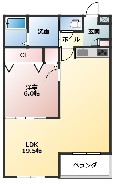 ハートフルマンションiの間取り