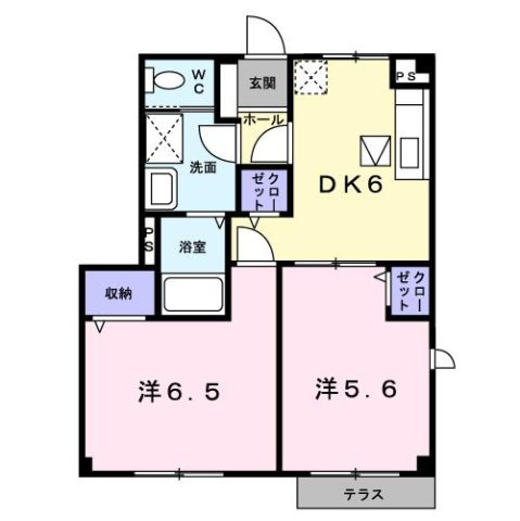 クレールの間取り