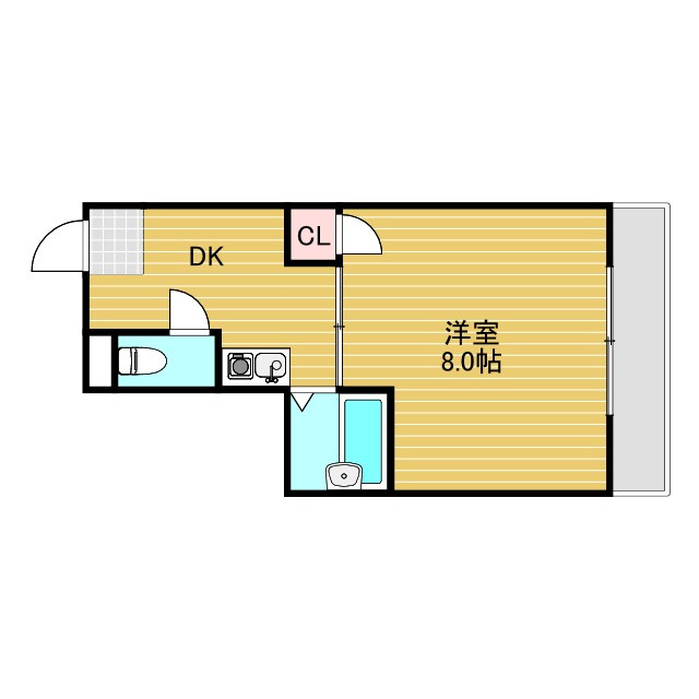 エルコート三国の間取り