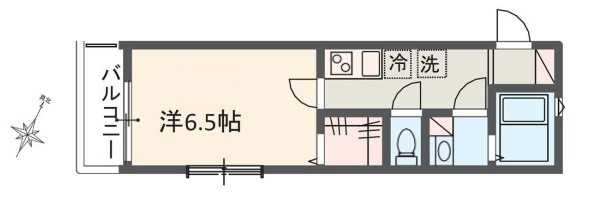 MELDIA岩槻Ⅵの間取り