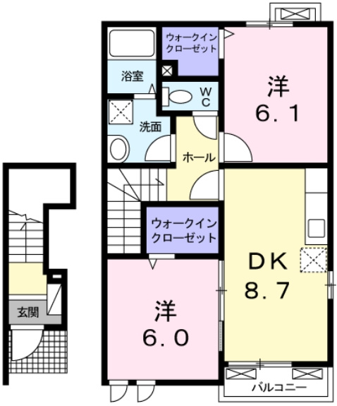 クラールアイの間取り