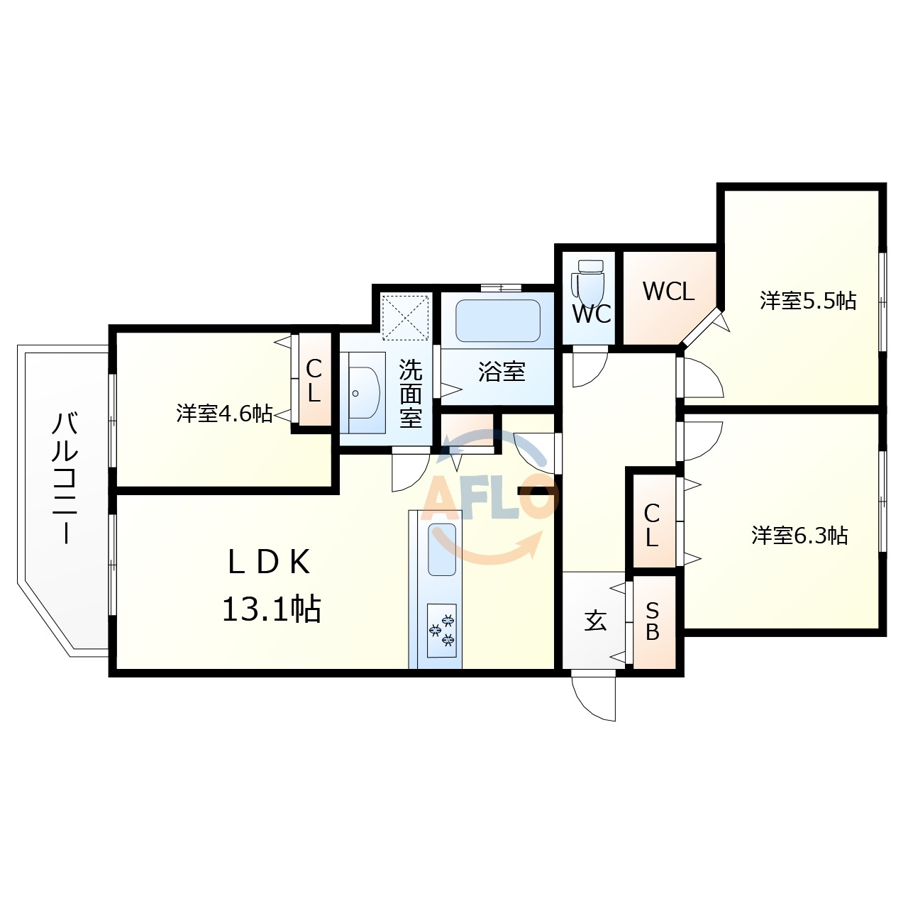 Reglia今里Northの間取り|Reglia今里North　間取り