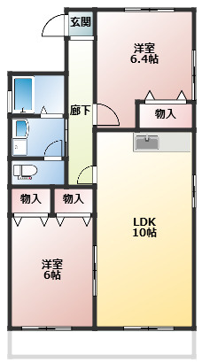 G・Hガーデンハイムの間取り