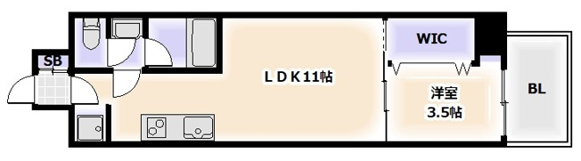 【間取り】 | ブエナビスタ難波タワー