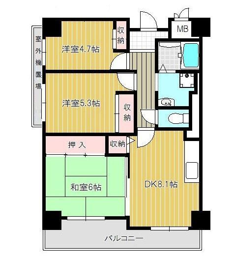 ラ・ピエール城東（鯰江小学校区）の間取り|ラ・ピエール城東　間取り