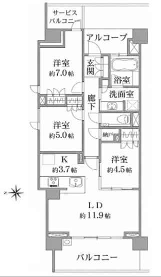 【間取り】 | プラウド駒場