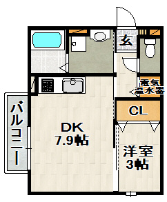 タウンコート高司の間取り