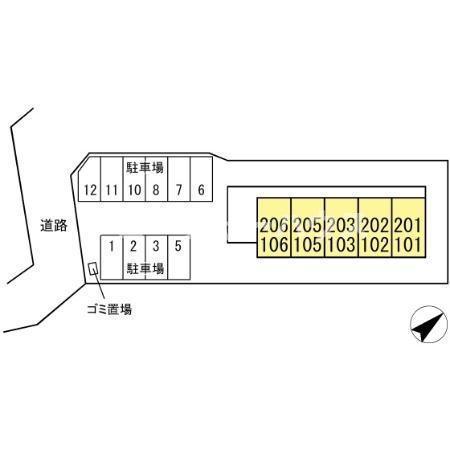 インペリアルハイツの区画図