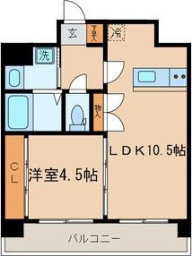 クレール三軒茶屋の間取り