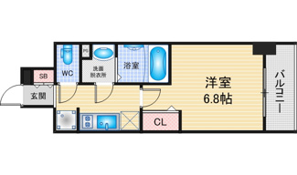 【間取り】 | プレサンス名古屋駅ゲート | 略図の為、現状優先