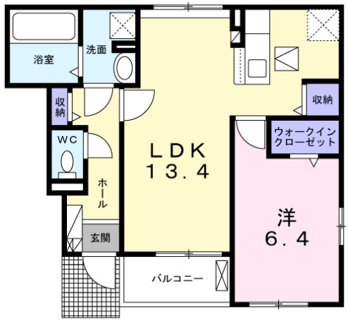 アンソレイユの間取り