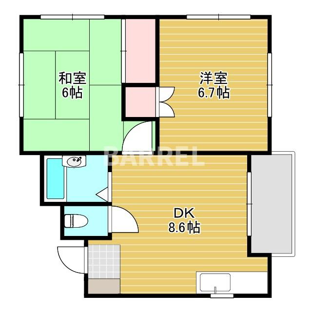 ウエストハイツの間取り