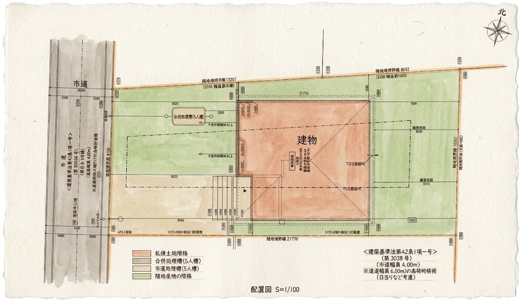 【いわき市金山町第1／全1棟　2号棟】　プライベートに配慮した4LDK☆の区画図|区画図です。