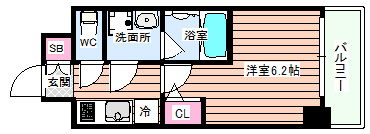 【間取り】 | エスリード新大阪アヴァン