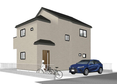 【外観パース】 | 立川市砂川町7丁目　新築戸建　【全2棟】