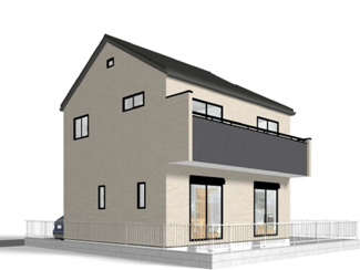【外観パース】 | 立川市砂川町7丁目　新築戸建　【全2棟】