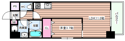 【間取り】 | エクレレメディコ天六